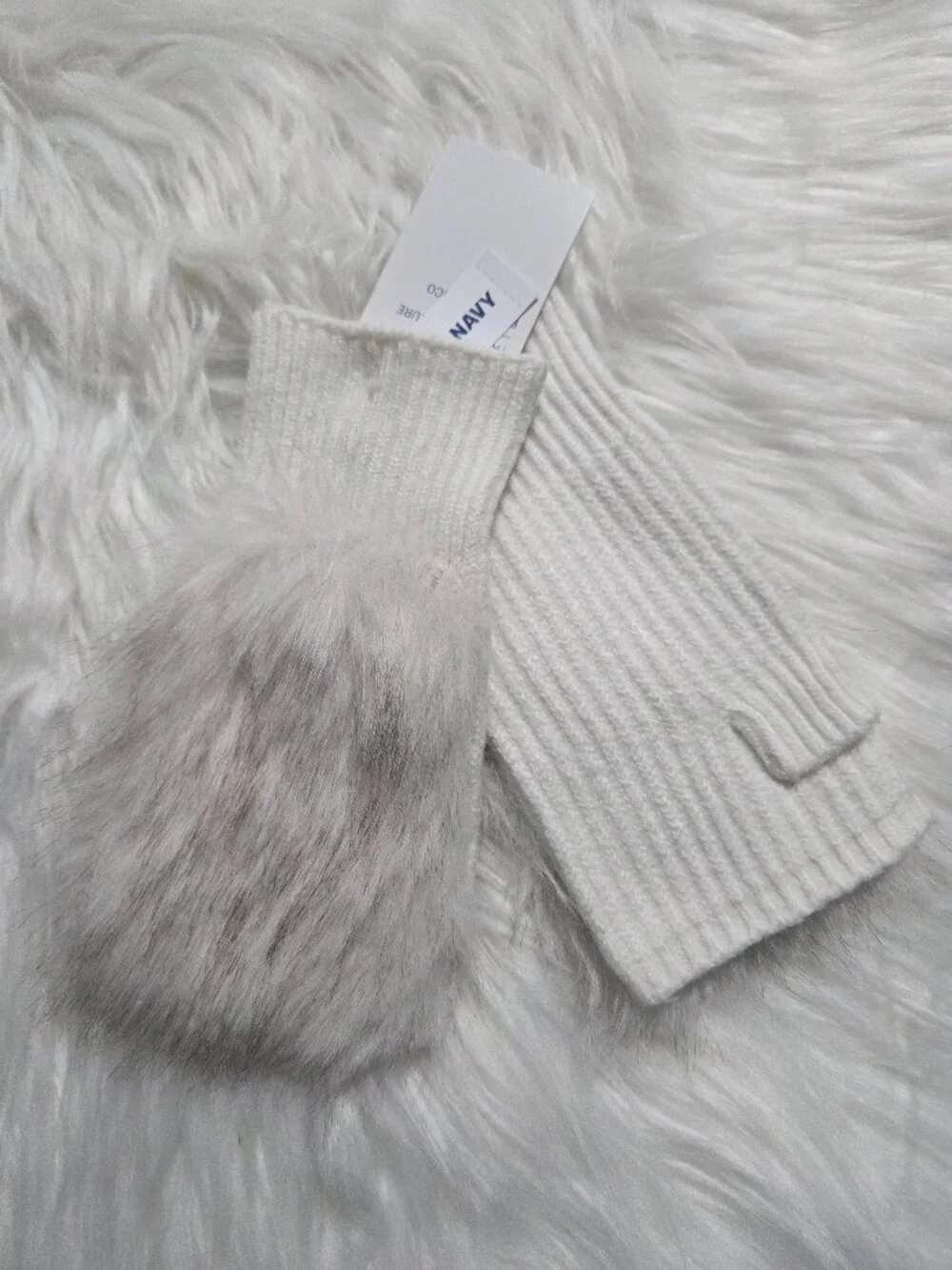 Old Navy Faux-Fur Fingerless Gloves